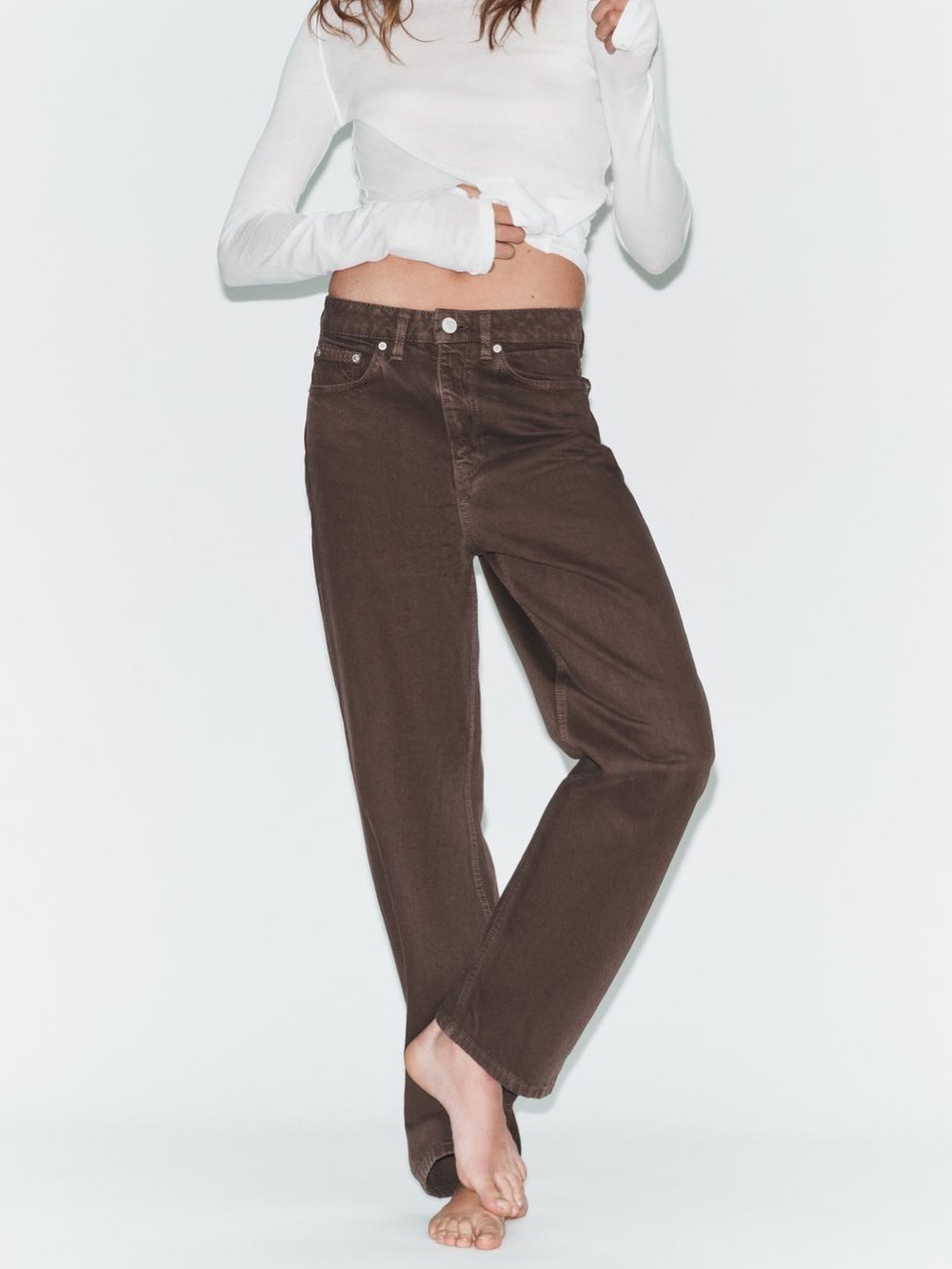 TRF MOM FIT HI-RISE JEANS